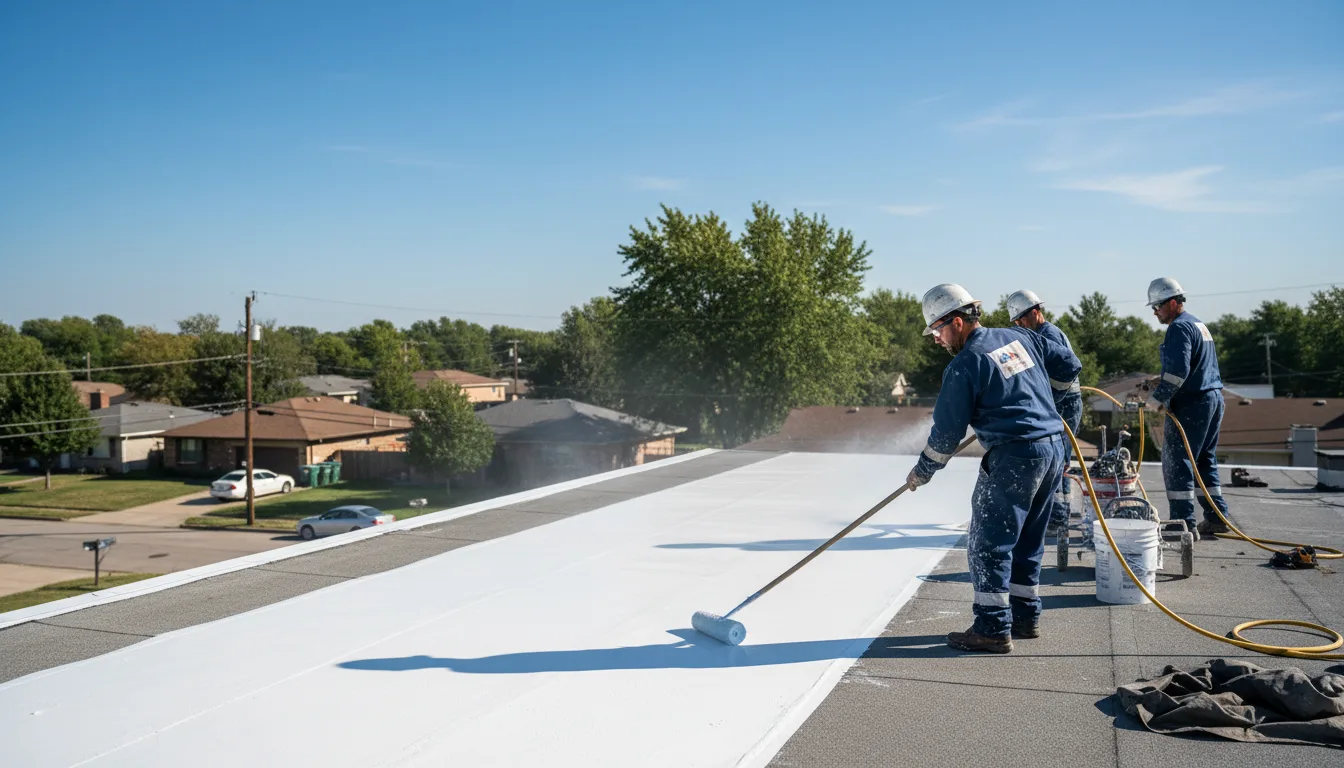 Commercial roof coating in Chester, TX near me